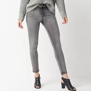 Laurie Felt Regular Silky Denim Colored Zip Fly Skinny Jeans